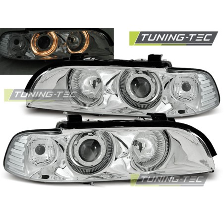 Phares Angel Eyes Chrome pour BMW E39 09.95-06.03