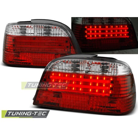 Feux arrière LED BAR rouge blanc pour BMW E38 06.94-07.01