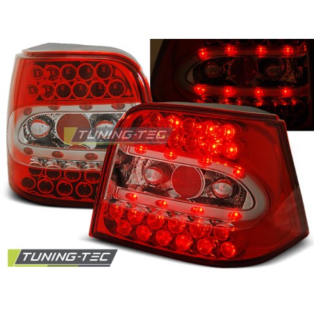 Feux arrière LED rouge blanc pour VW Golf 4 09.97-09.03