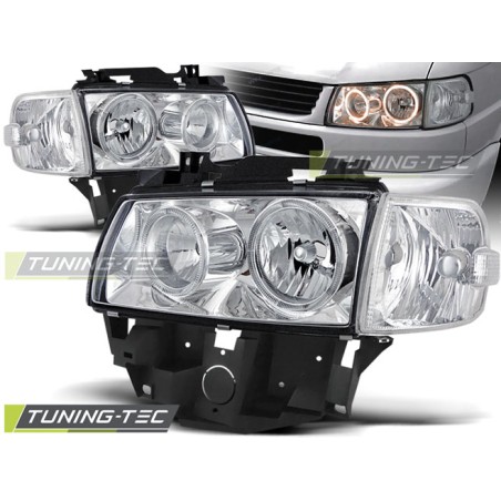 PHARES ANGEL EYES CHROME pour VW T4 08.96-03.03 BUS PHARES ANGEL EYES CHROME pour VW T4 08.96-03.03 BUS