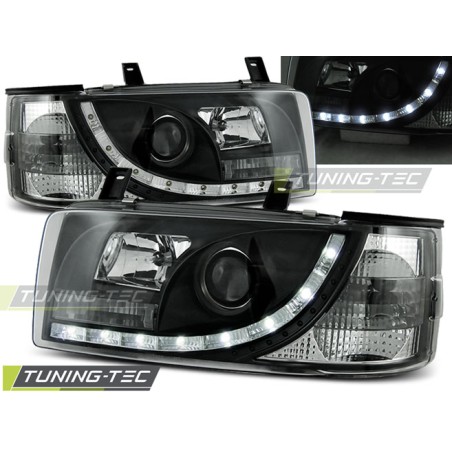 PHARES DAYLIGHT NOIR pour VW T4 90-03.03 TRANSPORTER