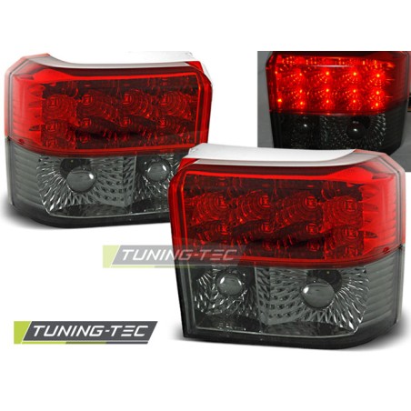 Feux arrière LED rouge fumé pour VW T4 90-03.03