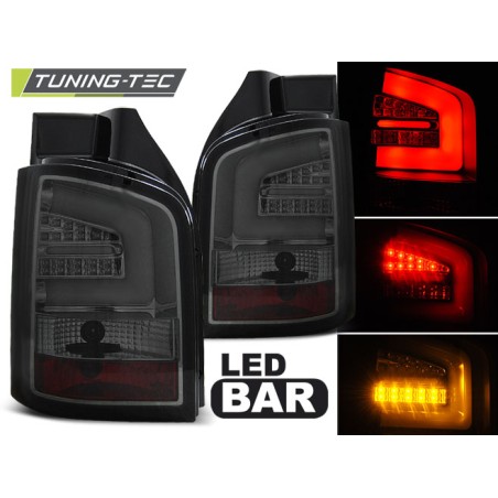 Feux arrière LED BAR fumés pour VW T5 04.03-09