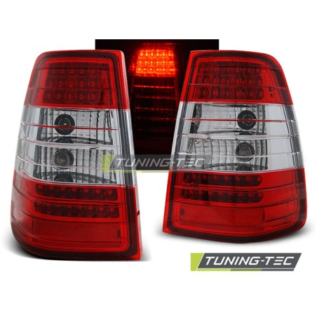 Feux arrière LED rouge blanc pour MERCEDES W124 E-KLASA KOMBI 09.85-95