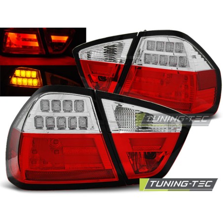 Feux arrière LED BAR rouge blanc pour BMW E90 03.05-08.08