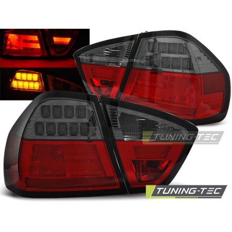 Feux arrière LED BAR rouge fumé pour BMW E90 03.05-08.08