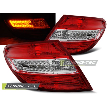 Feux arrière LED rouge blanc pour MERCEDES C-KLASA W204 SEDAN 07-10