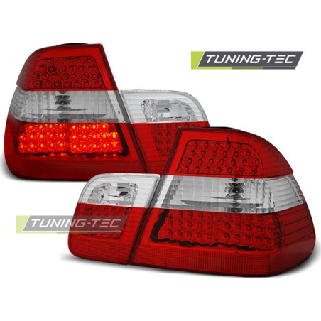 Feux arrière LED rouge blanc pour BMW E46 05.98-08.01 berline