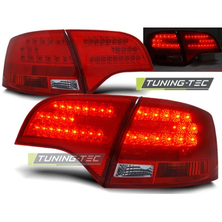 Feux arrière LED rouge blanc pour AUDI A4 B7 11.04-03.08 AVANT