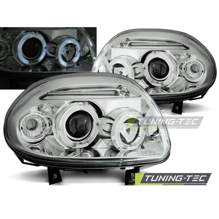 RENAULT CLIO II 09.98-05.01 ANGEL EYES CHROME