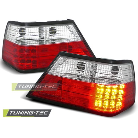 FEUX ARRIÈRE LED ROUGE BLANC pour MERCEDES W124 E-KLASA 01.85-06.95