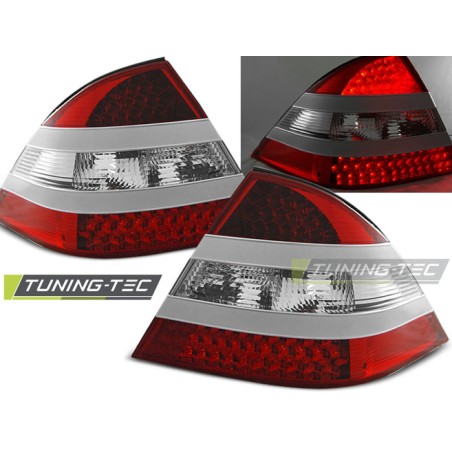 Feux arrière LED rouge blanc pour MERCEDES W220 S-KLASA 09.98-05.05