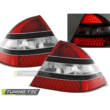 Feux arrière LED rouge noir pour MERCEDES W220 S-KLASA 09.98-05.05