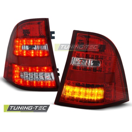 Feux arrière LED rouge blanc pour MERCEDES W163 ML M-KLASA 03.98-05 Feux arrière LED rouge blanc pour MERCEDES W163 ML M-KLASA 03.98-05