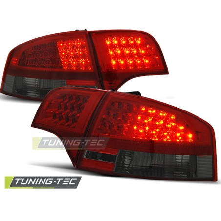 Feux arrière LED rouge fumé pour AUDI A4 B7 11.04-11.07 berline