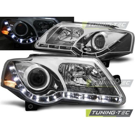 Phares diurnes chromés pour VW Passat B6 3C 03.05-10 Phares diurnes chromés pour VW Passat B6 3C 03.05-10