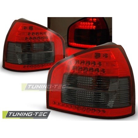 Feux arrière LED rouge fumé pour AUDI A3 08.96-08.00