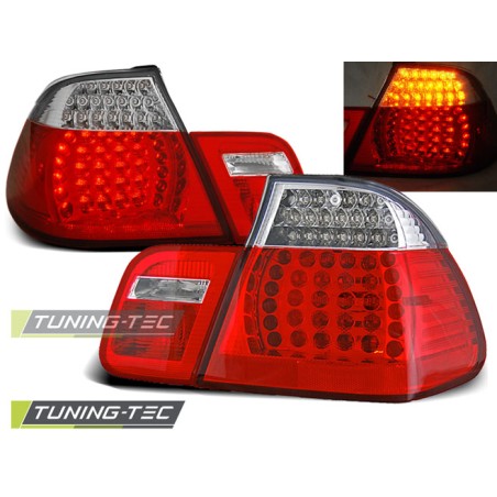 Feux arrière LED rouge blanc pour BMW E46 05.98-08.01 berline