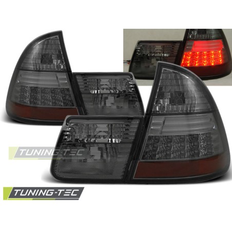 Feux arrière LED fumés compatibles BMW E46 99-05 Touring Feux arrière LED fumés compatibles BMW E46 99-05 Touring