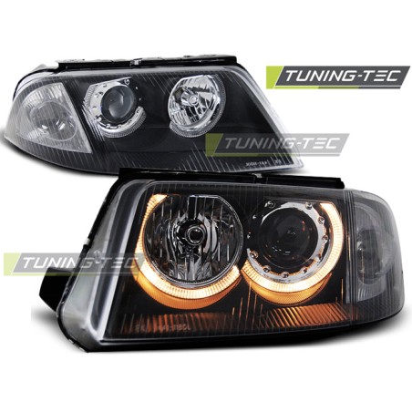 PHARES ANGEL EYES NOIRS pour VW PASSAT 3BG B5 FL 09.00-03.05