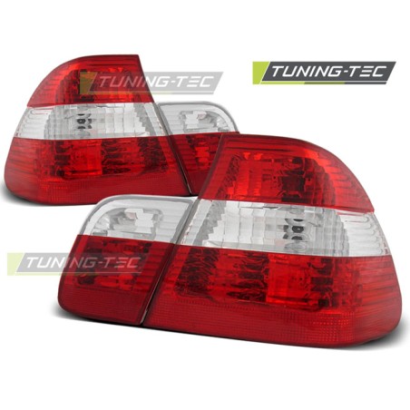 Feux arrière rouge blanc pour BMW E46 09.01-03.05 Feux arrière rouge blanc pour BMW E46 09.01-03.05