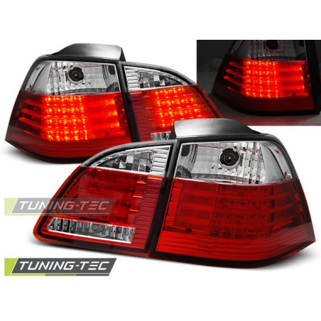 Feux arrière LED rouge blanc compatibles BMW E61 04-03.07