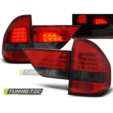 Feux arrière LED rouge fumé pour BMW X3 E83 01.04-06