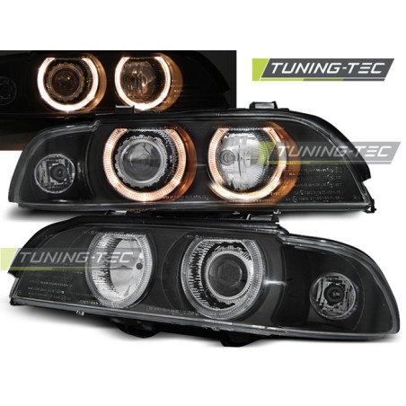 PHARES ANGEL EYES NOIRS pour BMW E39 09.95-06.03