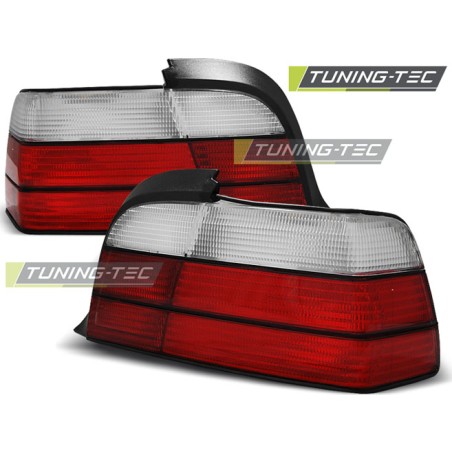 Feux arrière look sport rouge blanc pour BMW E36 12.90-08.99 Coupé Feux arrière look sport rouge blanc pour BMW E36 12.90-08.99 Coupé
