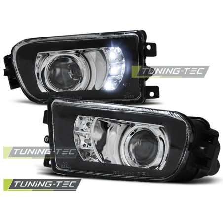 FEUX ANTIBROUILLARD NOIRS LED pour BMW E39 09.95-06.03 / Z3 96-02