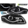 Phares TRUE DRL noirs pour AUDI A4 B7 11.04-03.08 Phares TRUE DRL noirs pour AUDI A4 B7 11.04-03.08