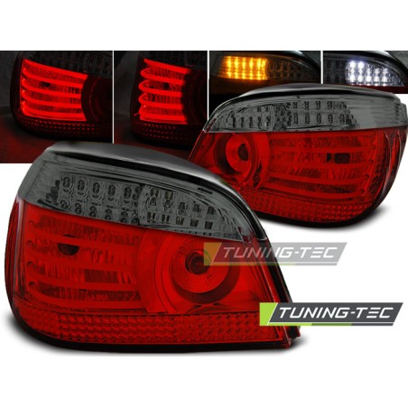 Feux arrière LED rouge fumé pour BMW E60 07.03-07