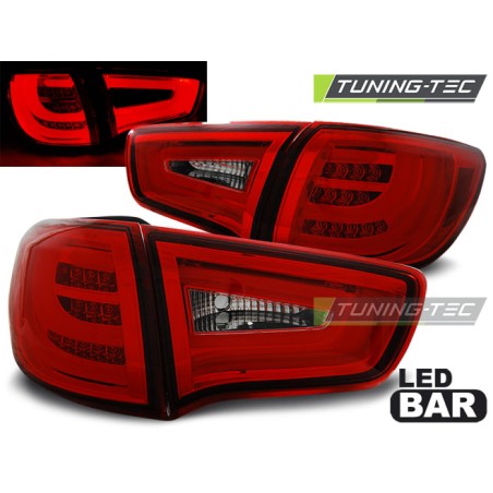 KIA SPORTAGE III 10-04.14 RED WHITE LED BAR