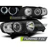 PHARES ANGEL EYES LED NOIRS pour BMW X5 E53 09.99-10.03 PHARES ANGEL EYES LED NOIRS pour BMW X5 E53 09.99-10.03