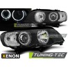 Phares Xénon Angel Eyes LED Noir pour BMW X5 E53 09.99-10.03 Phares Xénon Angel Eyes LED Noir pour BMW X5 E53 09.99-10.03