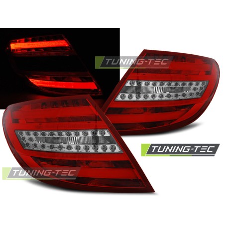 Feux arrière LED BAR rouge blanc pour MERCEDES C-KLASA W204 SEDAN 07-10 Feux arrière LED BAR rouge blanc pour MERCEDES C-KLASA W204 SEDAN 07-10