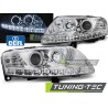 Phares Angel Eyes LED Chrome pour AUDI A6 C6 04.04-08 Phares Angel Eyes LED Chrome pour AUDI A6 C6 04.04-08