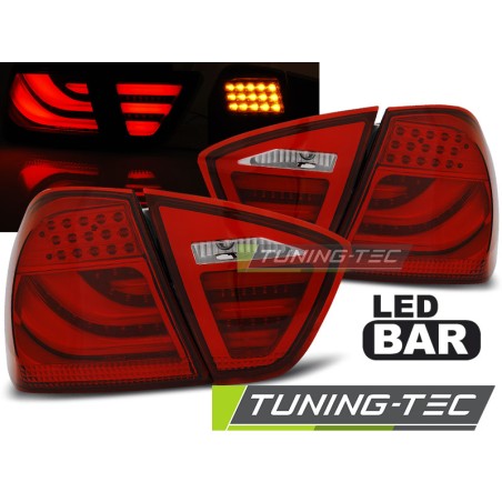 Feux arrière LED BAR rouges compatibles BMW E90 03.05-08.08