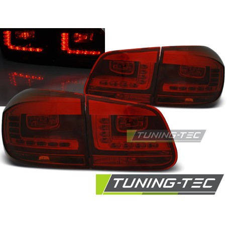 Feux arrière LED rouge fumé pour VW Tiguan 07.11-12.15