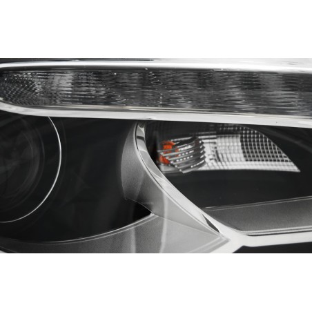 Phares TRUE DRL noirs pour AUDI A3 8P 08-12