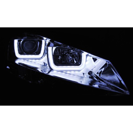 Phares U-LED Chrome pour VW Golf 7 11.12-17