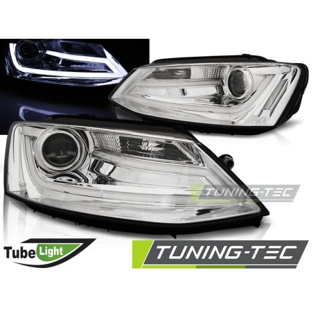 PHARES TUBE LIGHT CHROME pour VW JETTA VI 1.11-18