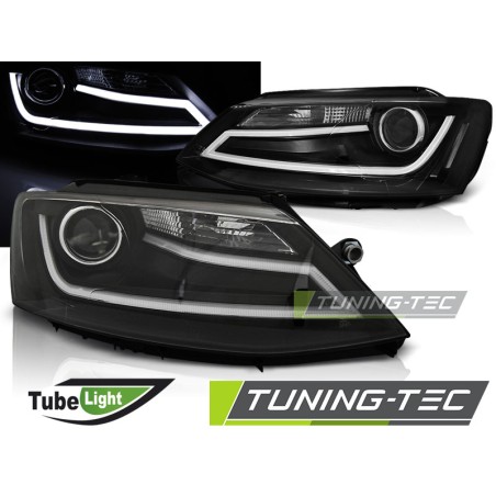 PHARES TUBE LIGHT NOIR pour VW JETTA VI 1.11-18