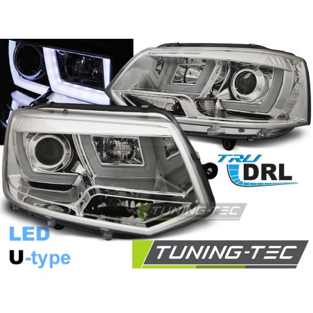 Phares U-LED Light Chrome pour VW T5 2010-2015