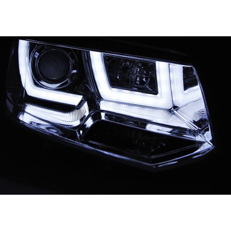 Phares U-LED Light Chrome pour VW T5 2010-2015