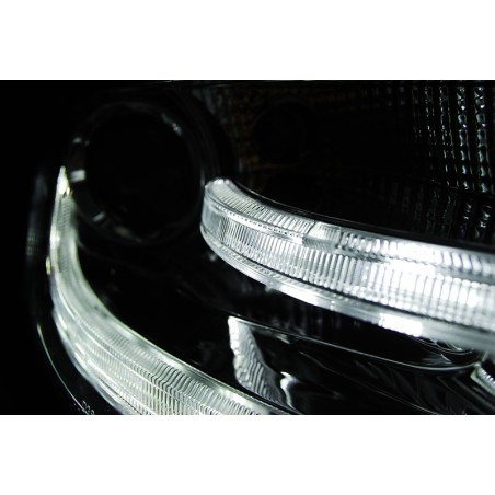 Phares TRUE DRL Chrome pour AUDI A4 B8 04.08-11