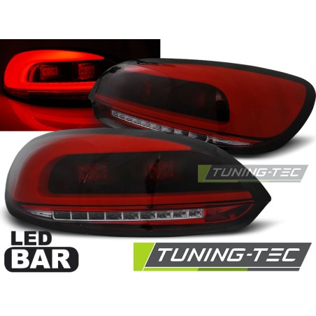 Feux arrière LED BAR rouge fumé pour VW Scirocco III 08-04.14