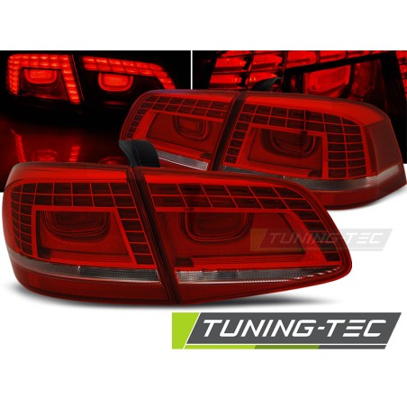 Feux arrière LED rouge blanc pour VW Passat B7 berline 10.10-10.14 Feux arrière LED rouge blanc pour VW Passat B7 berline 10.10-10.14