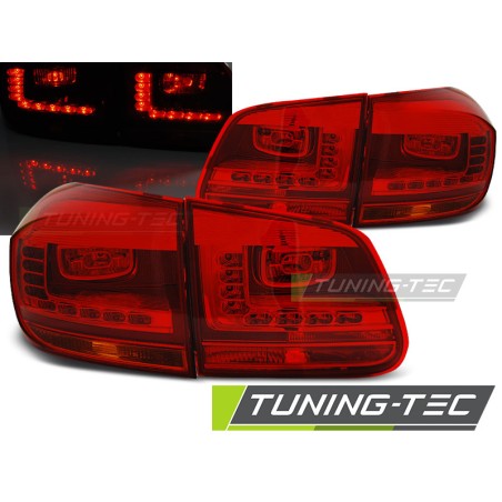 Feux arrière LED rouges compatibles VW Tiguan 07.11-12.15