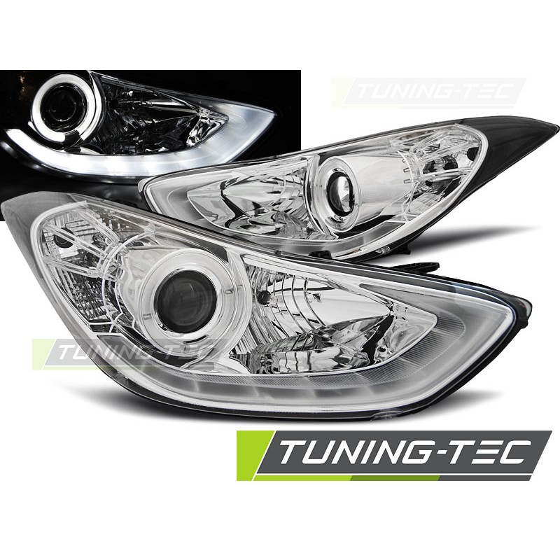 HYUNDAI ELANTRA 11.10-15 FEUX DE JOUR CHROME LED HYUNDAI ELANTRA 11.10-15 FEUX DE JOUR CHROME LED